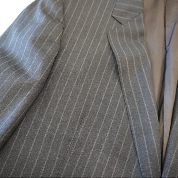 Armani Collezioni Grey Pinstripe Suit - Picture 13 of 16